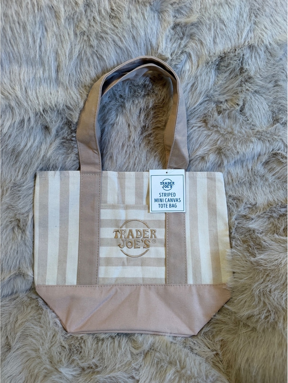 Brand new Trader Joe’s beige tote bag